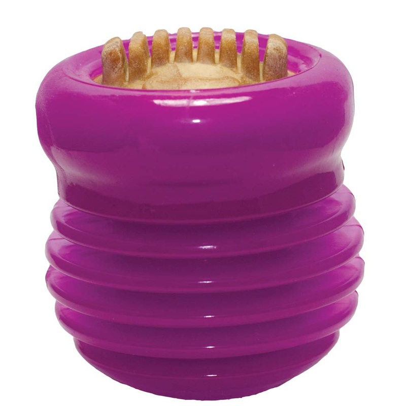 Starmark Groovy Ball with USA Made Treat Purple LG