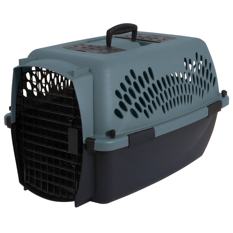 Aspen Fashion Pet Porter Dog Kennel Hard-Sided Falcon, Black 24 in