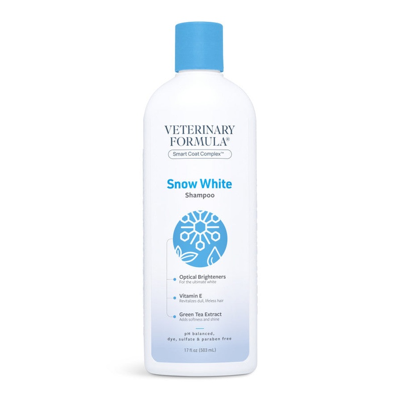 Synergy Labs Veterinary Formula Smart Coat Complex Snow White Whitening Shampoo 17 fl. oz