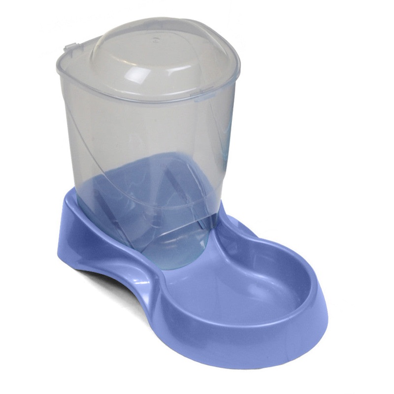 Van Ness Plastics Auto Pet Feeder Blue/Clear SM 3lb