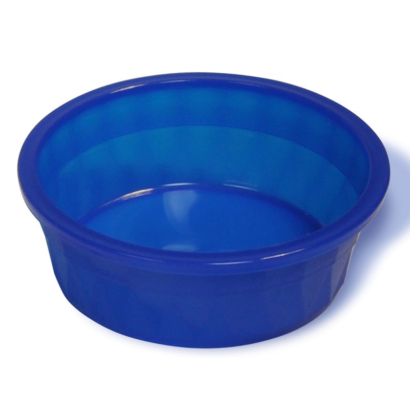 Van Ness Plastics Heavyweight Crock Dish Translucent Blue 106oz Jumbo