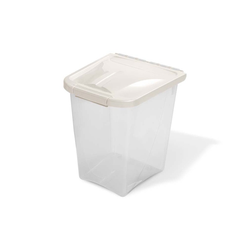 Van Ness Plastics Pet Food Container/Dispenser White|Clear 10lb