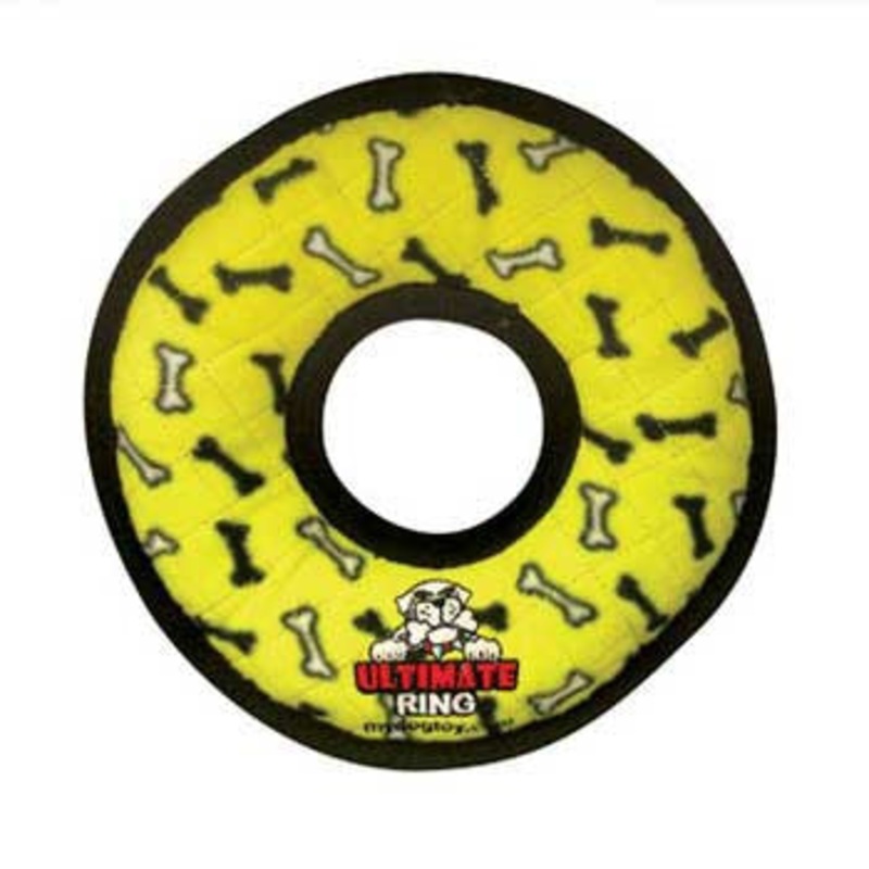 Vip Products Tuffy's Ultimate Ring Yellow Bone Print {L+1}801024