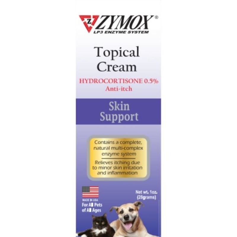Zymox Topical Cream 0.5% Hydrocortisone Tube 1 oz