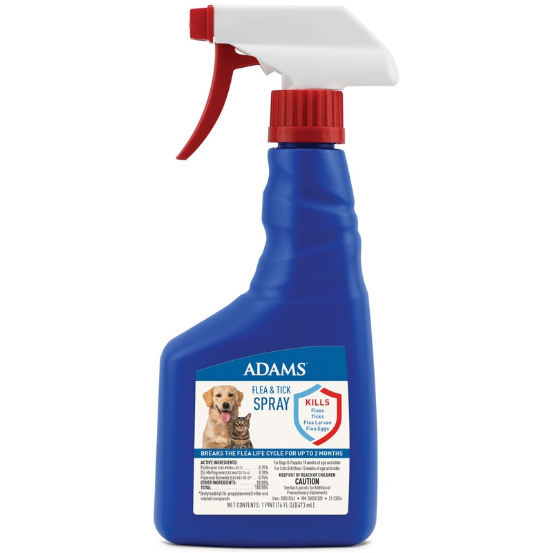 Adams Flea & Tick Spray 16 ounces