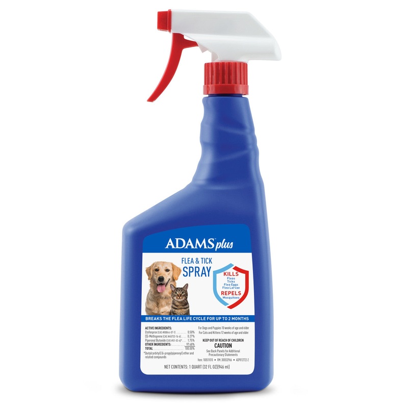 Adams Plus Flea & Tick Spray 32 fluid ounces