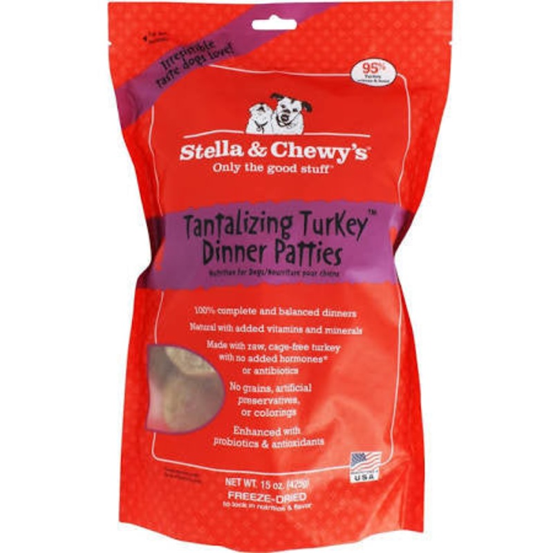 Stella & Chewy's Freeze Dried Tantalizing Turkey Dinner Dog 14z {L+1x} 860273