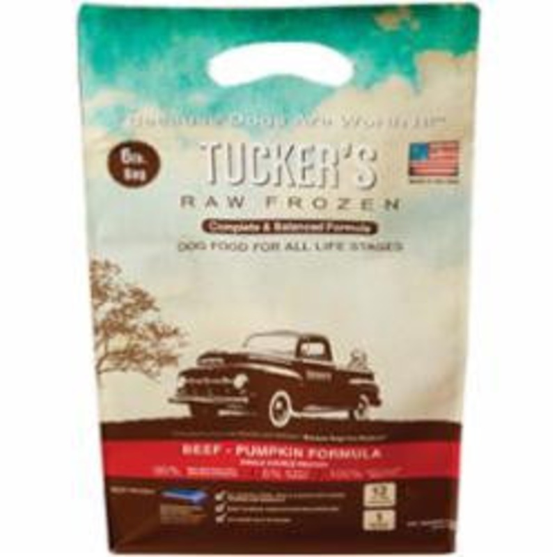 Tucker's Dog Frozen Complete Balanced Beef Pumpkin 6lb SD-5 (D)