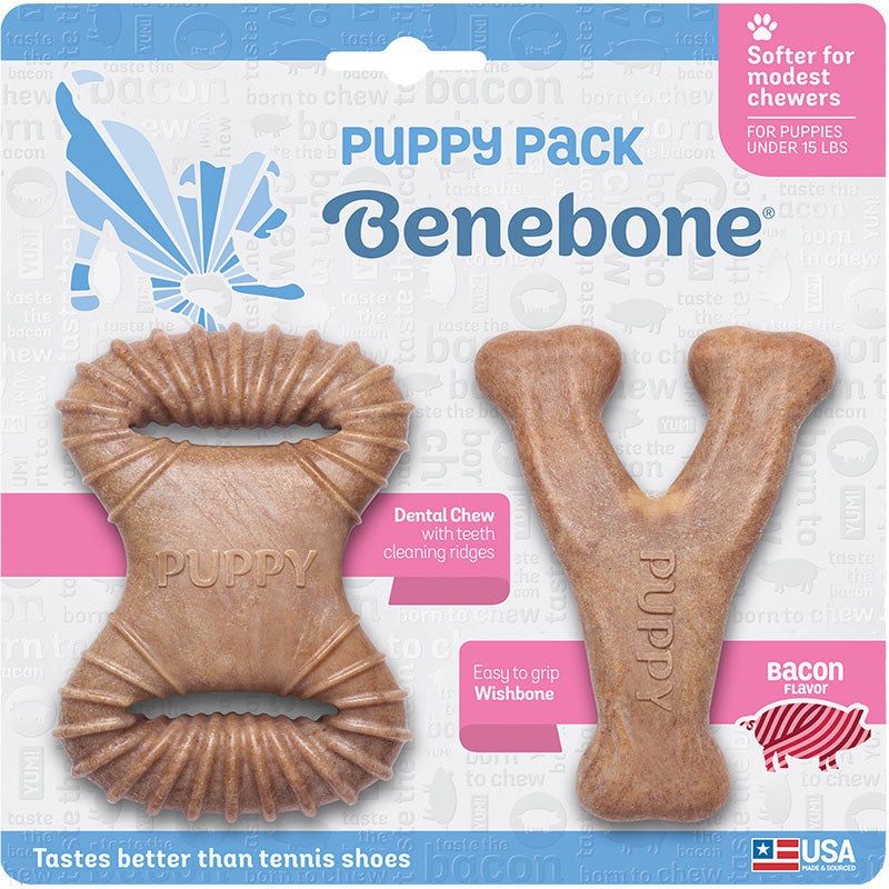 Benebone D Stk Bcn Pup 2pk{L-x}