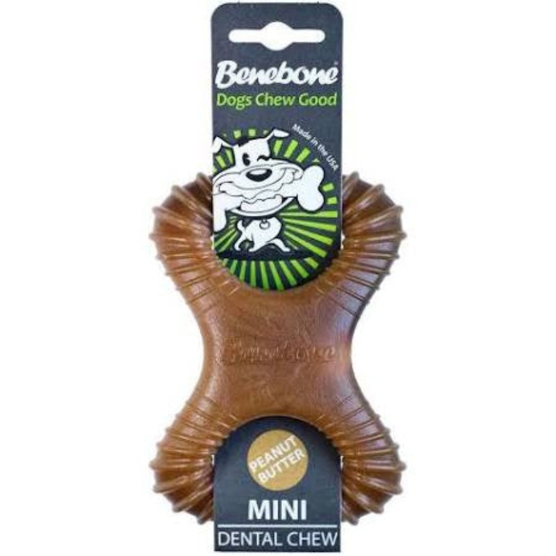 Benebone Dog Dental Chews Peanut Butter Mini {L+x}