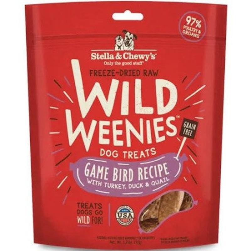 Stella & Chewie's Wild Weenies Game Bird Recipe 3.25oz {L+1x} 860293