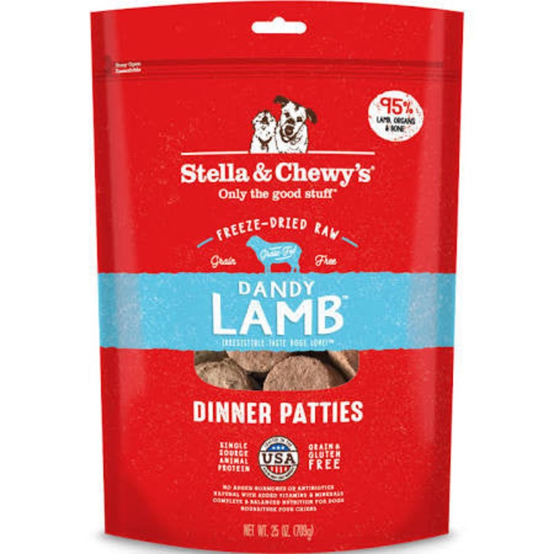 Stella & Chewy's Freeze-Dried Dandy Lamb Dinner 25 oz {L+1x} 860267