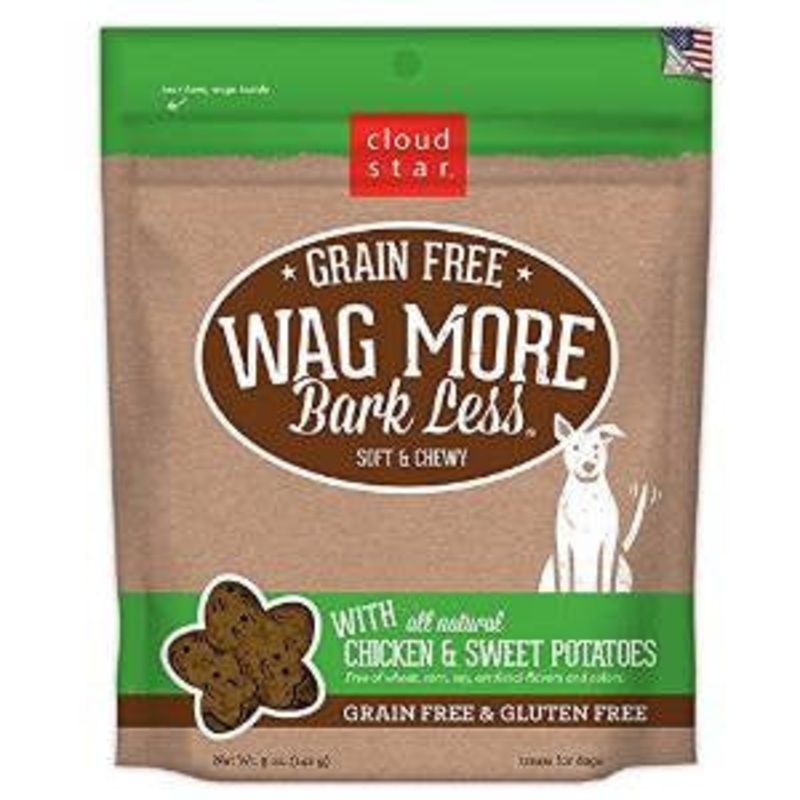 Wag More Bark Less Grain Free Soft & Chewy Treats with Chicken & Sweet Potato 5Z {L+1x} 938137