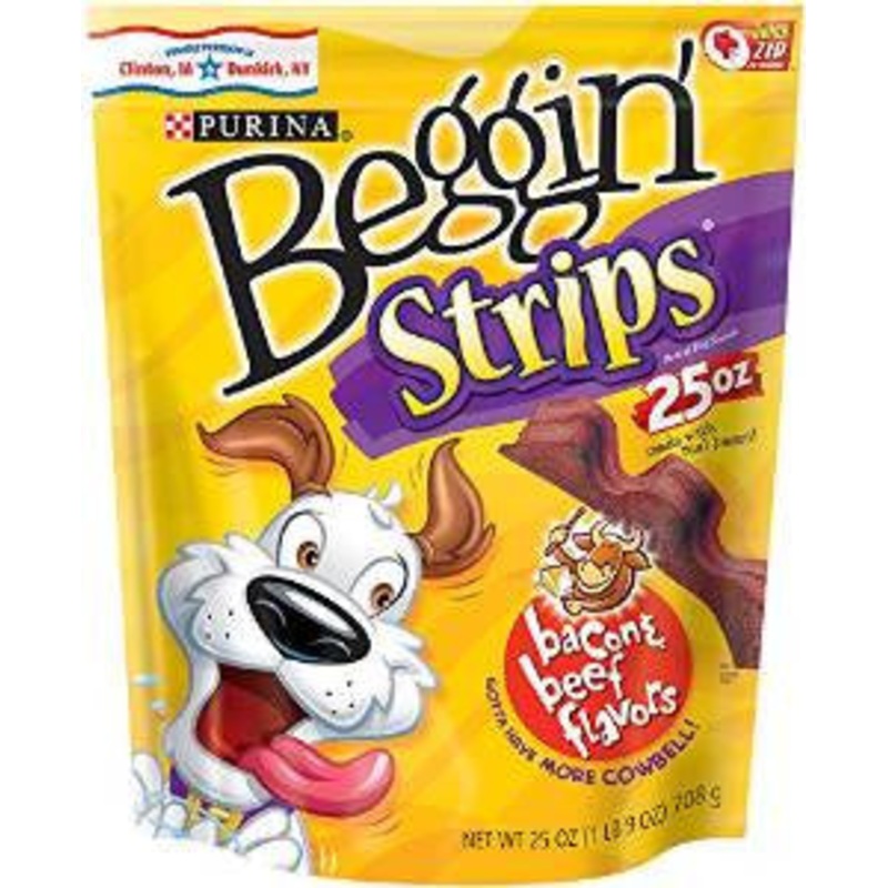 Beggin Strips Bacon/Beef 4/25oz {L+1}381085