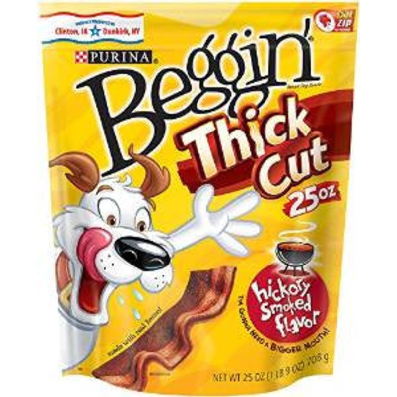 Beggin Strips Thick Hickory 4/25oz {L+1} 381089