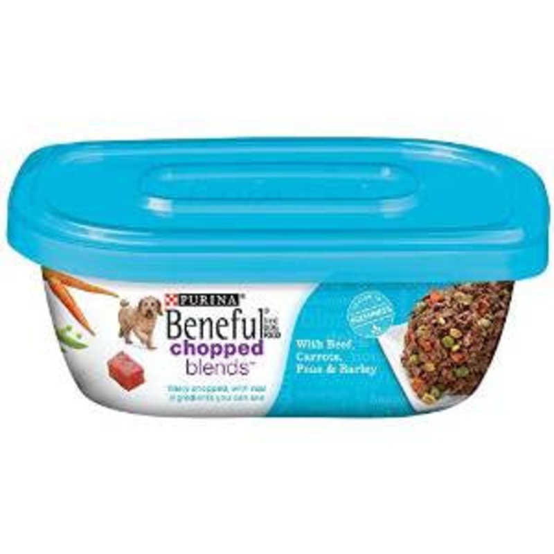 Beneful Chopped Blends With Beef, Carrots, Peas & Barley 8/10Oz {L+1}178359