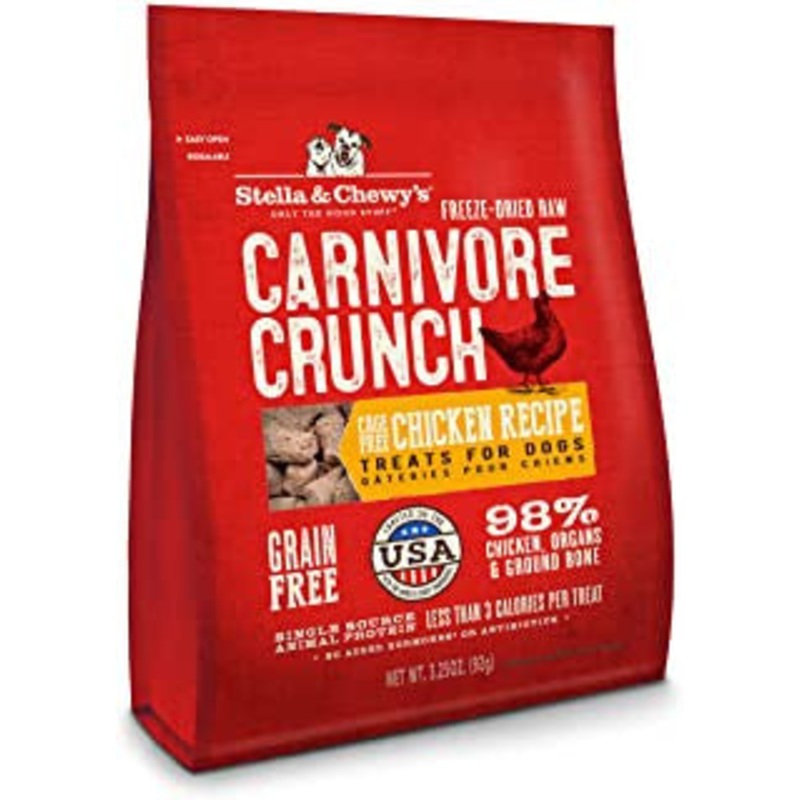 Stella & Chewy's 3.25 oz. Carnivore Crunch For Dogs - Chicken {L+1x} 860113