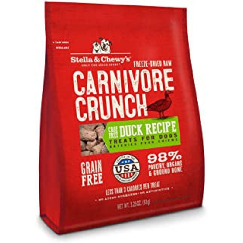 Stella & Chewy's 3.25 oz. Carnivore Crunch For Dogs - Duck {L+1x} 860114