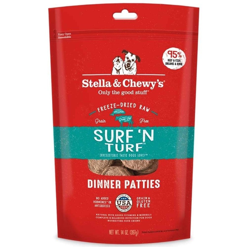 Stella & Chewy's Freeze Dried Surf & Turf Dinner Dog 14z {L+1x} 860272