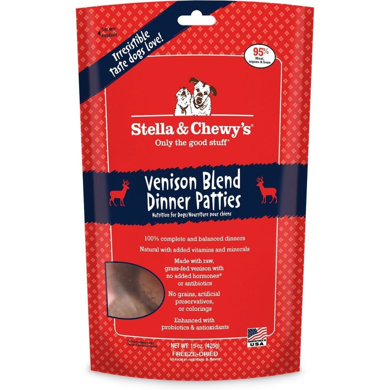 Stella & Chewy's Freeze Dried Venison Blend Dinner Dog 14z {L+1x} 860275