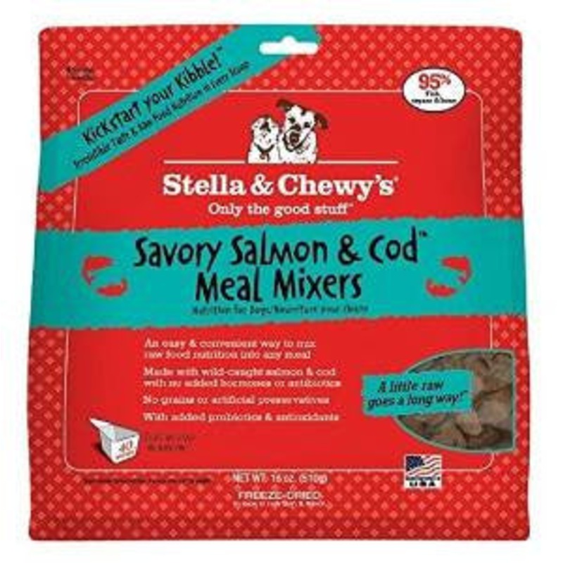 Stella & Chewy's Freeze-Dried Savory Salmon & Cod Meal Mixers - 18 oz. {L+1x} 860138