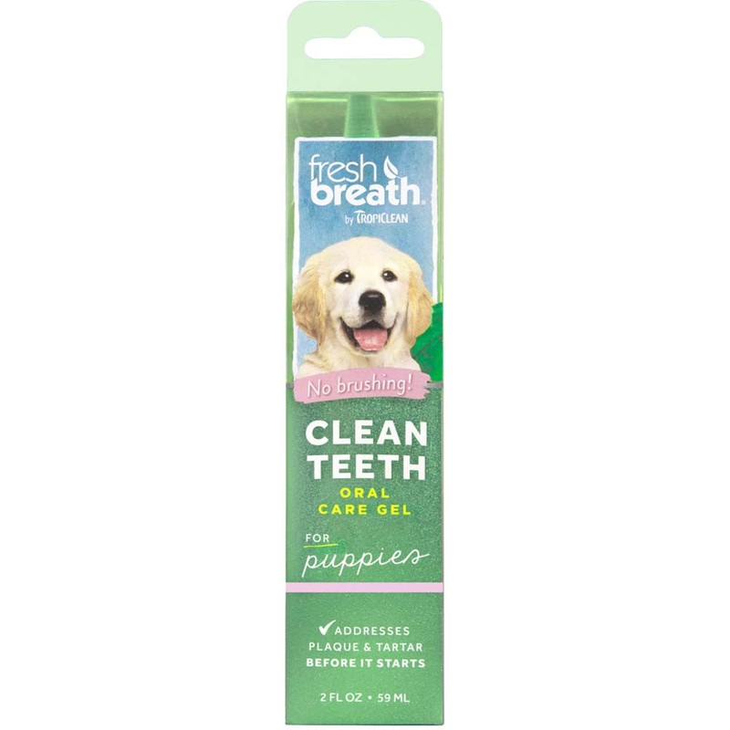 TropiClean Fresh Breath Brushing Dental & Oral Care Gel for Puppies 2 oz