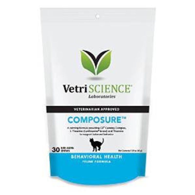 Vetriscience Composure Behavioral Health Chews For Cats-30 Count-{L+x}