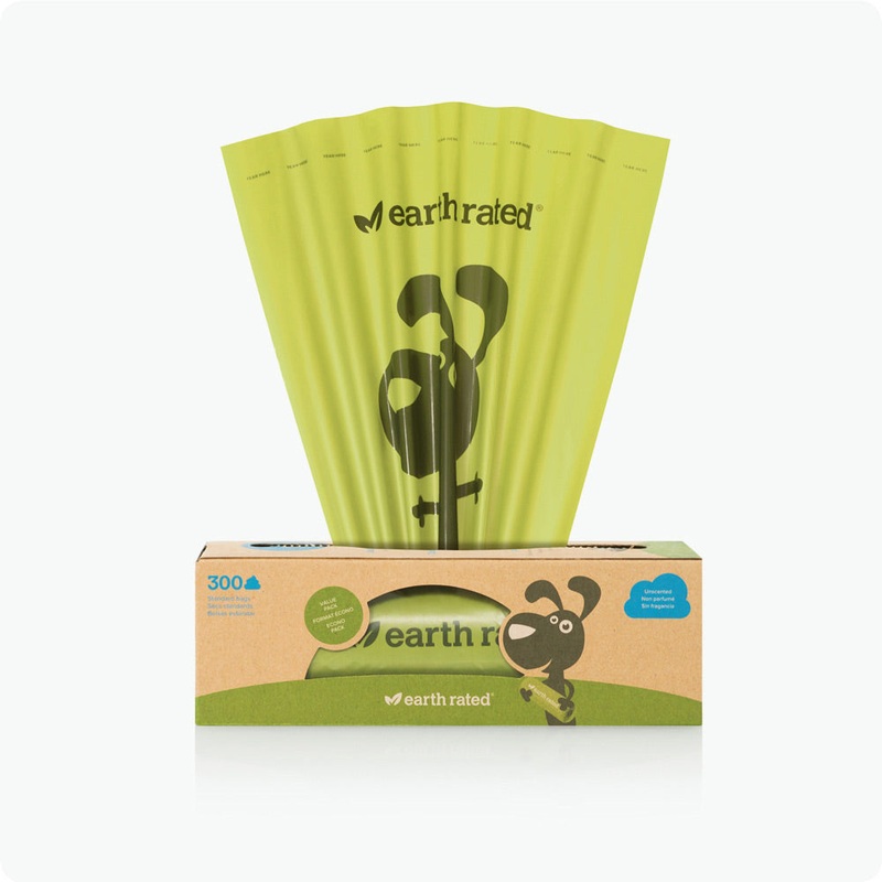 Earth Rated 300 Unscented Bags Single Roll Doggie-Doo Bags
