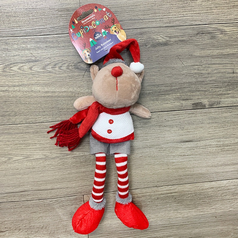 Rosewood Cupid & Comet Jolly Reindeer with built in Squeaker