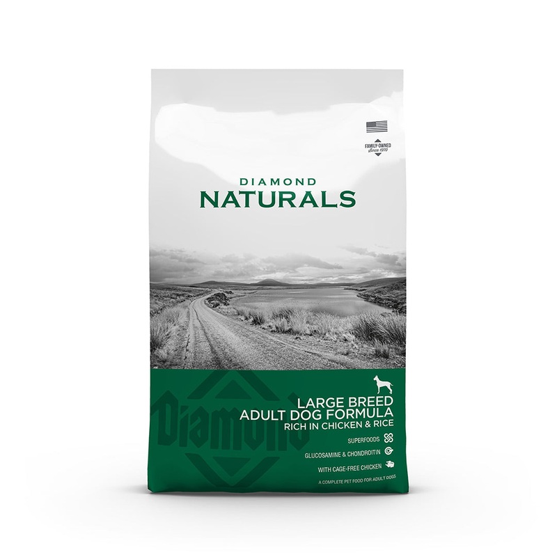 Diamond Naturals Large Breed Adult Dog Formula: Rich in Chicken & Rice
