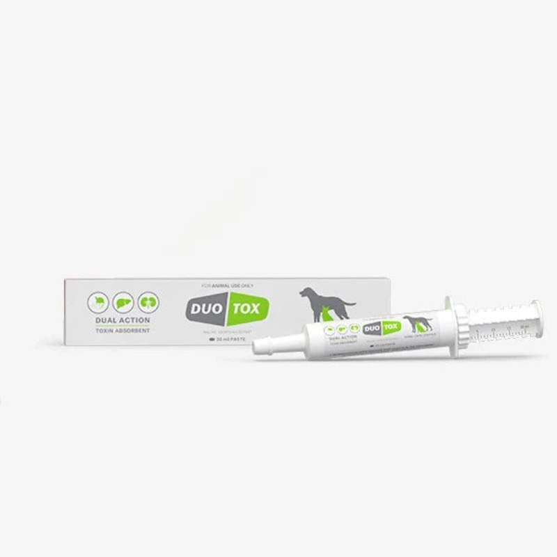 Duo Tox Dual Action Toxin Absorbent Paste for Dogs Cats and Exotics