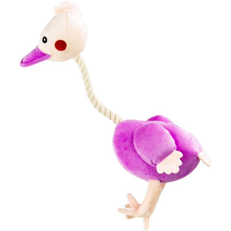 Zugo Plush Dog Toy - Ostrich