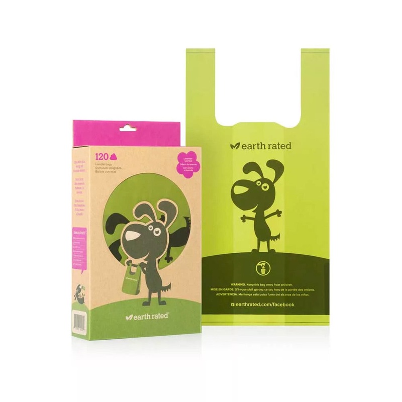 Earth Rated 120 Easy-Tie Lavender Handle Bags