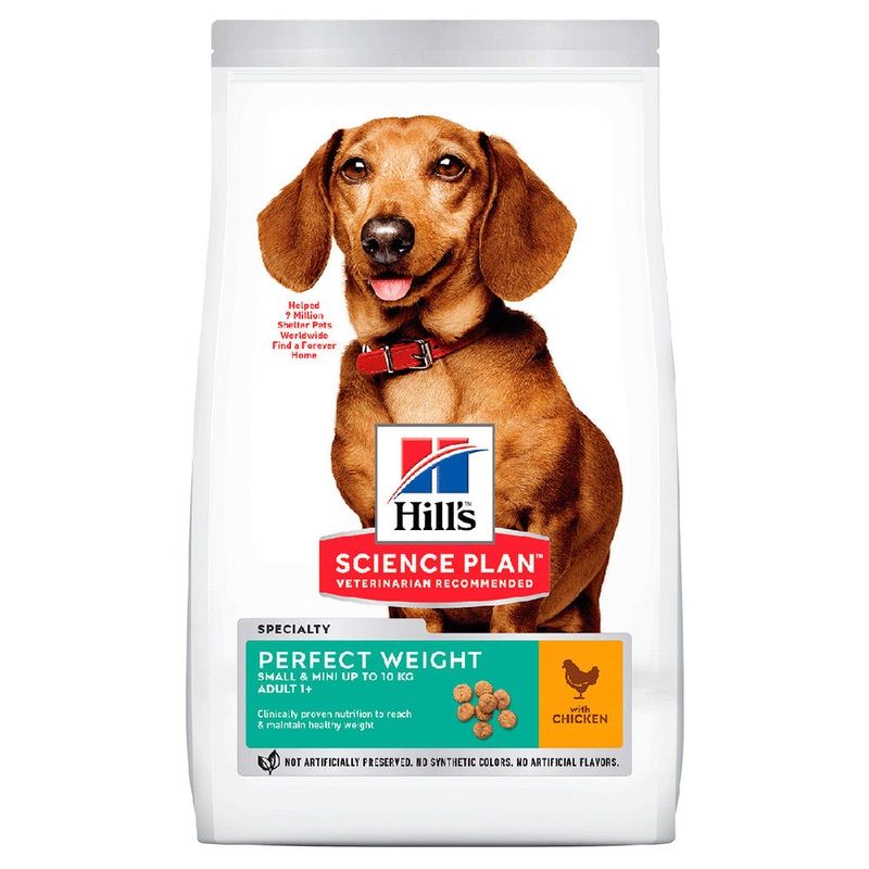 Hill's Adult 1+ Perfect Weight Small / Mini Breed with Chicken