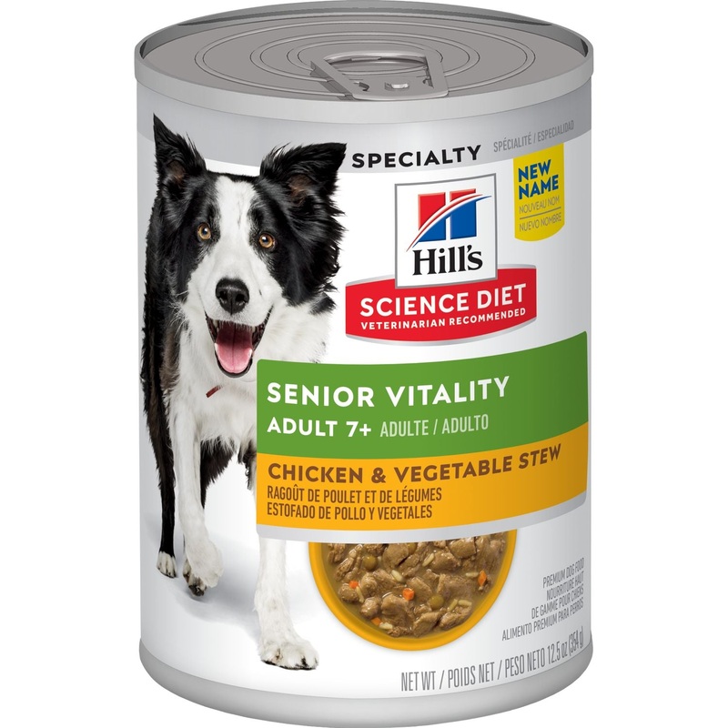 Hill's Adult 7+ Senior Vitality Chicken & Vegetable Stew