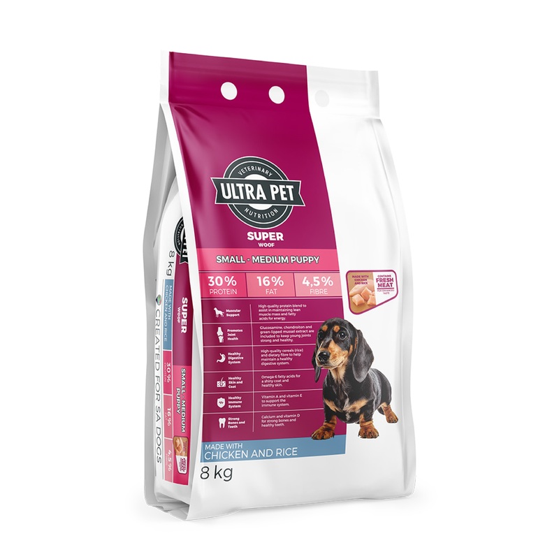 Ultra Pet Superwoof Small/Medium Puppy Chicken & Rice Dry Dog Food