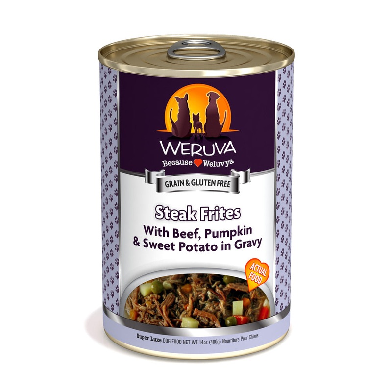 Weruva Steak Frites with Beef, Pumpkin & Sweet Potato in Gravy