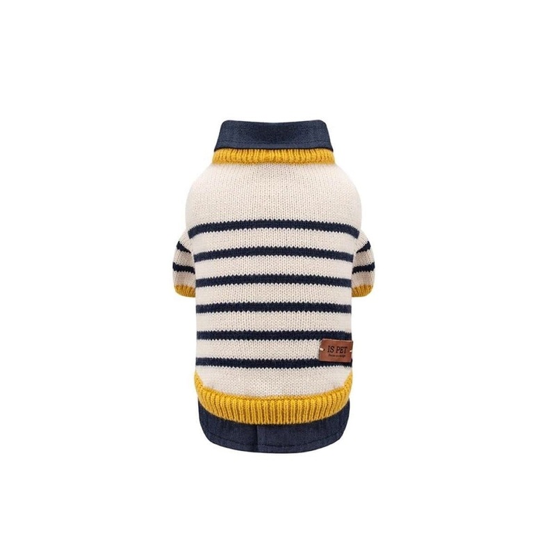 Sweater with Shirt Collar