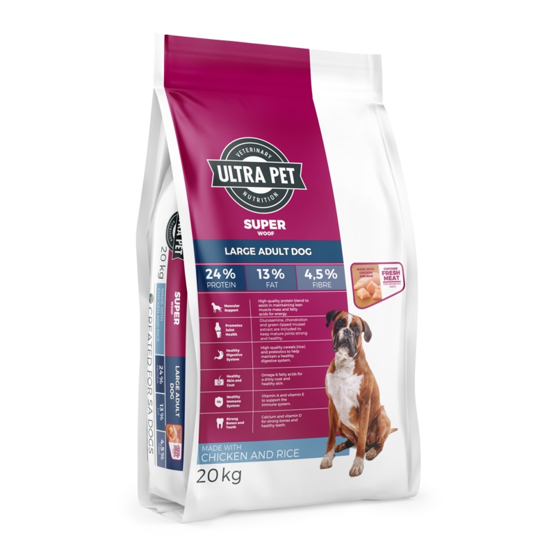 Ultra Pet Superwoof Large Adult Chicken & Rice Dry Dog Food