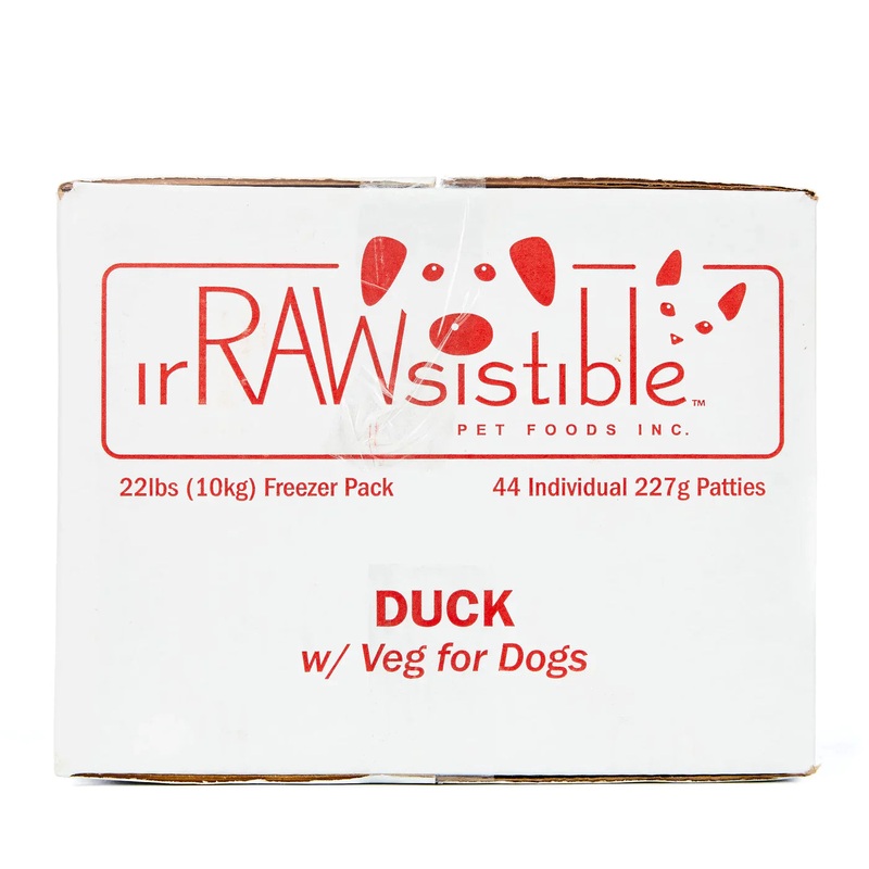 Irrawsistible Bone-In Duck Patties for Dogs