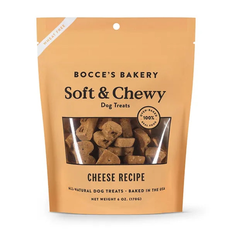 Bocce's Bakery Cheese Recipe Soft & Chewy Dog Treats