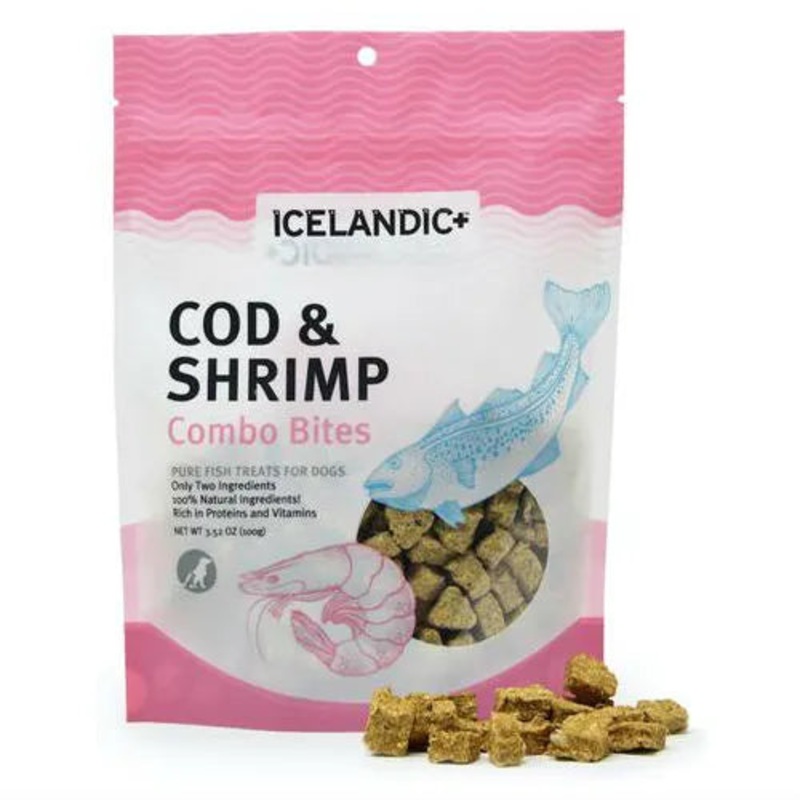 Icelandic+ Cod & Shrimp Combo Bites Dog Treats