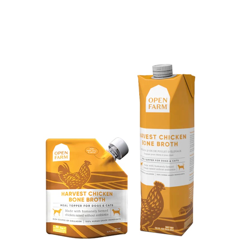Open Farm Harvest Chicken Bone Broth for Dogs