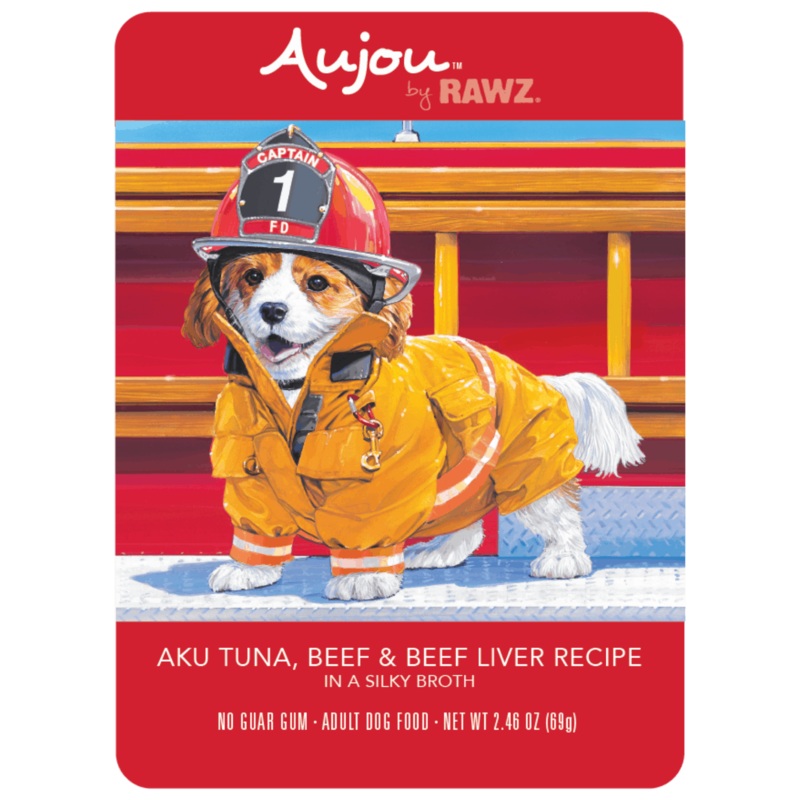 RAWZ AUJOU AKU TUNA, BEEF & BEEF LIVER DOG FOOD RECIPE