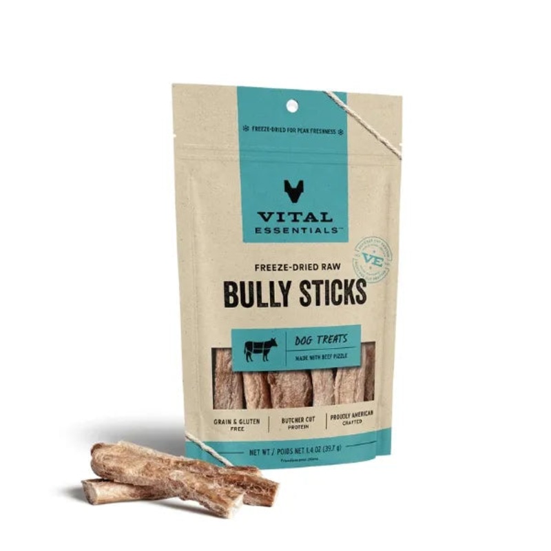 Vital Essentials Freeze-Dried Raw Dog Treats - Bully Sticks