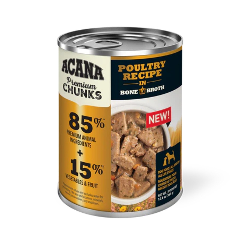 ACANA Premium Chunks, Poultry Recipe in Bone Broth
