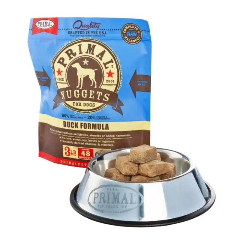 Primal Canine Raw Frozen Nuggets - Duck Formula