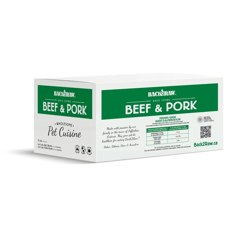 Back 2 Raw BASIC BEEF / PORK COMBO (12LB BOX)