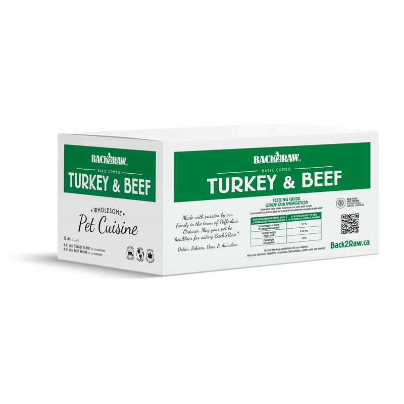 Back 2 Raw BASIC TURKEY / BEEF COMBO (12LB BOX)