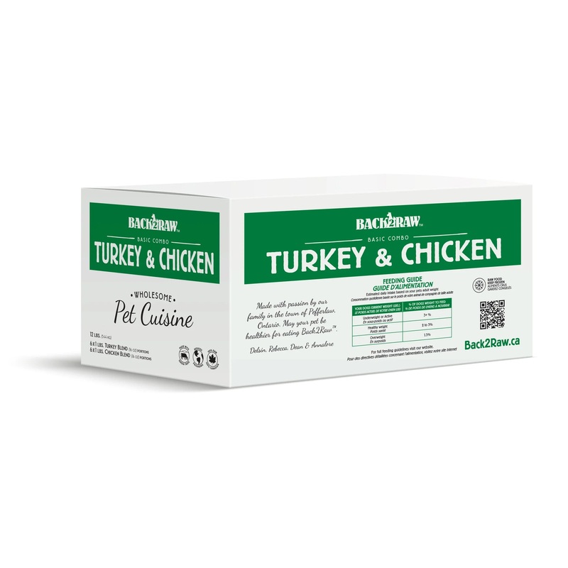 Back 2 Raw BASIC TURKEY / CHICKEN COMBO (12LB BOX)